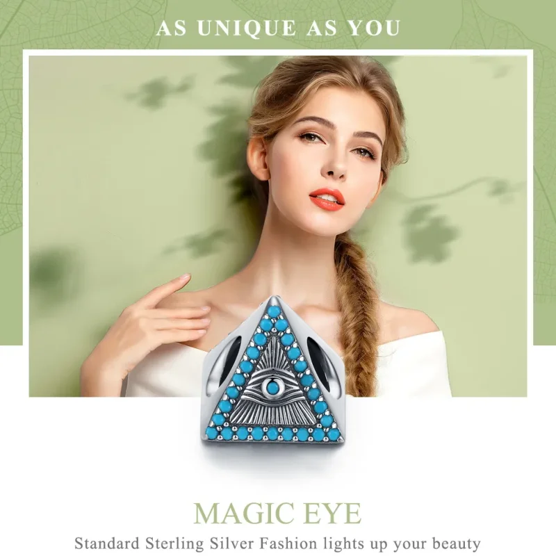 (imagine pentru) Talisman Tip Pandora Ochiul magic din argint - SCC1093 - Vizualizare 2