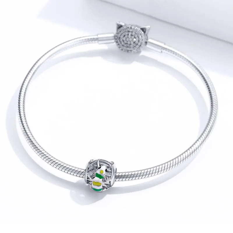(imagine pentru) Talisman Tip Pandora Şopârlă din argint - BSC199 - Vizualizare 3