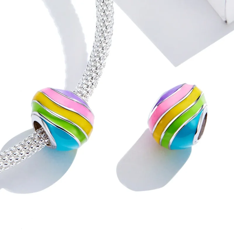 (imagine pentru) Talisman Tip Pandora Ou de Paște din argint - BSC223 - Vizualizare 4