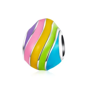 (imagine pentru) Talisman Tip Pandora Ou de Paște din argint - BSC223