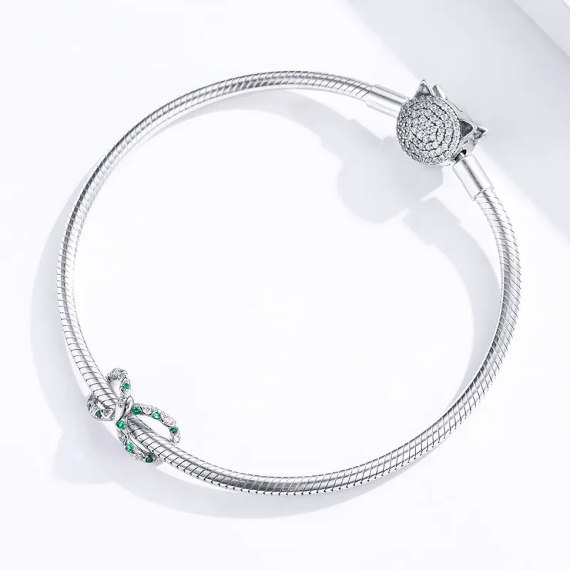 (imagine pentru) Talisman Tip Pandora Ouroboros din argint - BSC186 - Vizualizare 3
