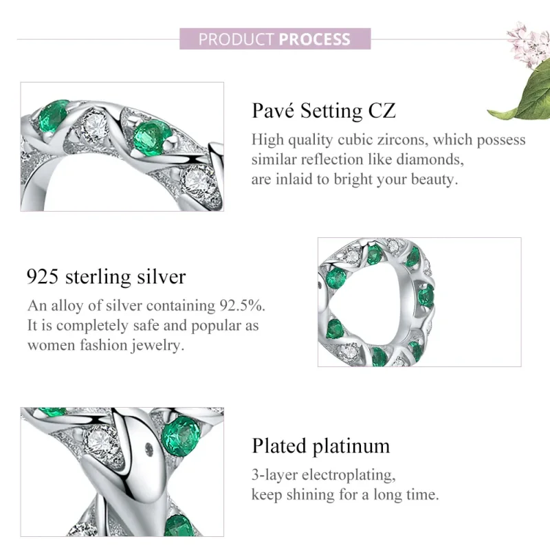 (imagine pentru) Talisman Tip Pandora Ouroboros din argint - BSC186 - Vizualizare 8