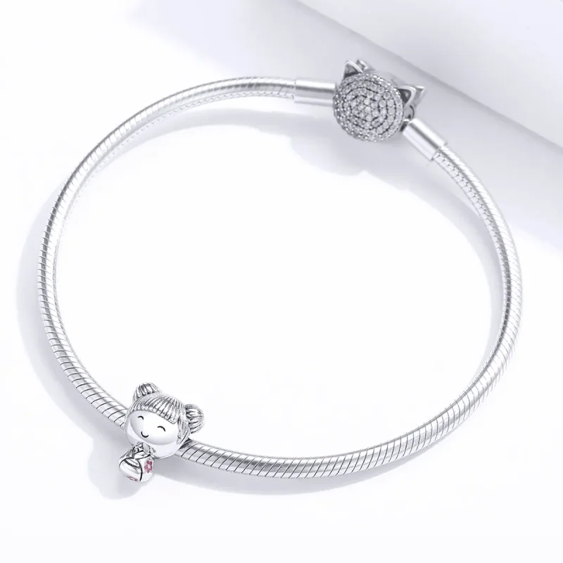 (imagine pentru) Talisman Tip Pandora Papusa japoneza din argint - SCC1455 - Vizualizare 3