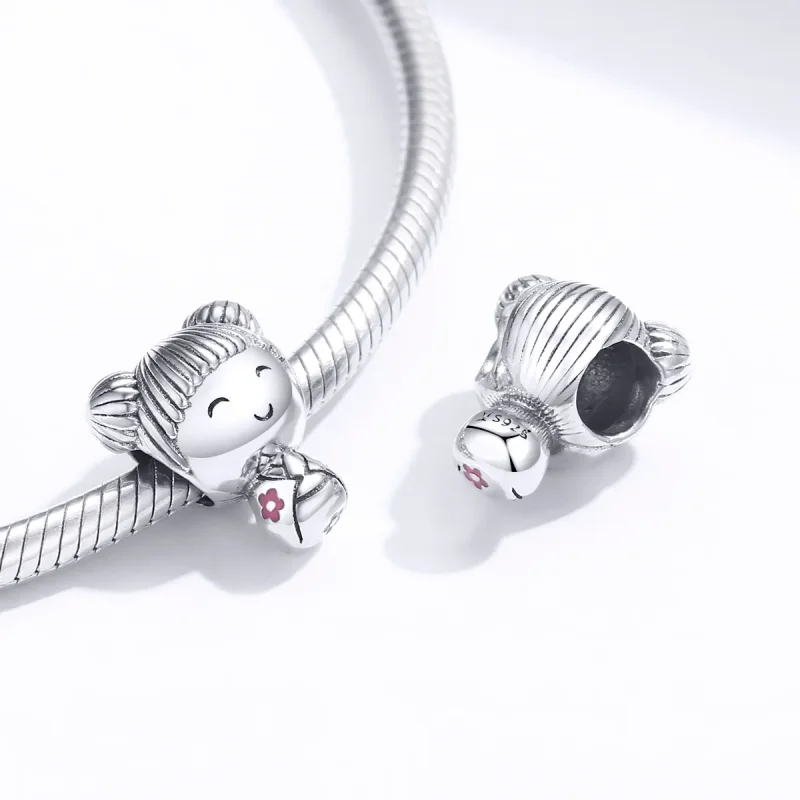(imagine pentru) Talisman Tip Pandora Papusa japoneza din argint - SCC1455 - Vizualizare 4