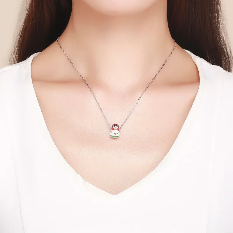 (imagine pentru) Talisman Tip Pandora Papusa ruseasca din argint - SCC1086 - Vizualizare 3