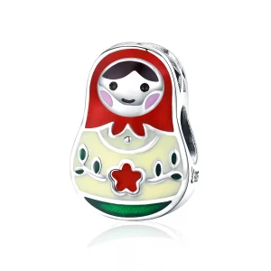 (imagine pentru) Talisman Tip Pandora Papusa ruseasca din argint - SCC1086