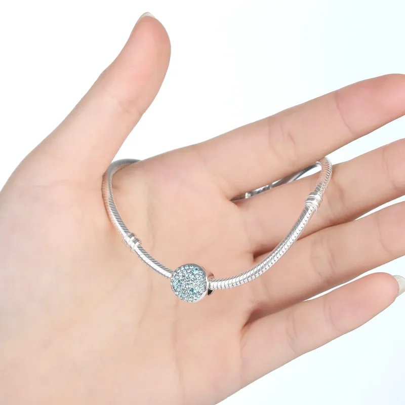 (imagine pentru) Talisman Tip Pandora Pavé din argint - SCC009 - Vizualizare 2