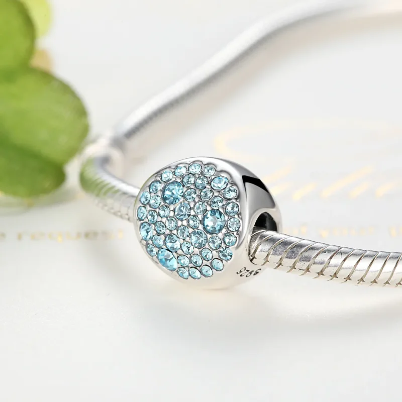 (imagine pentru) Talisman Tip Pandora Pavé din argint - SCC009 - Vizualizare 4