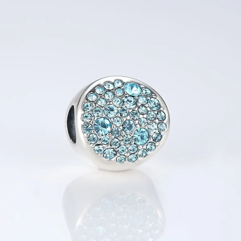 (imagine pentru) Talisman Tip Pandora Pavé din argint - SCC009 - Vizualizare 5