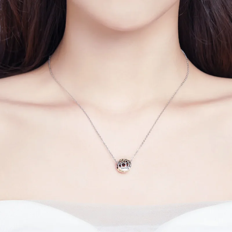 (imagine pentru) Talisman Tip Pandora Pădurea familiei din argint - SCC1144 - Vizualizare 3