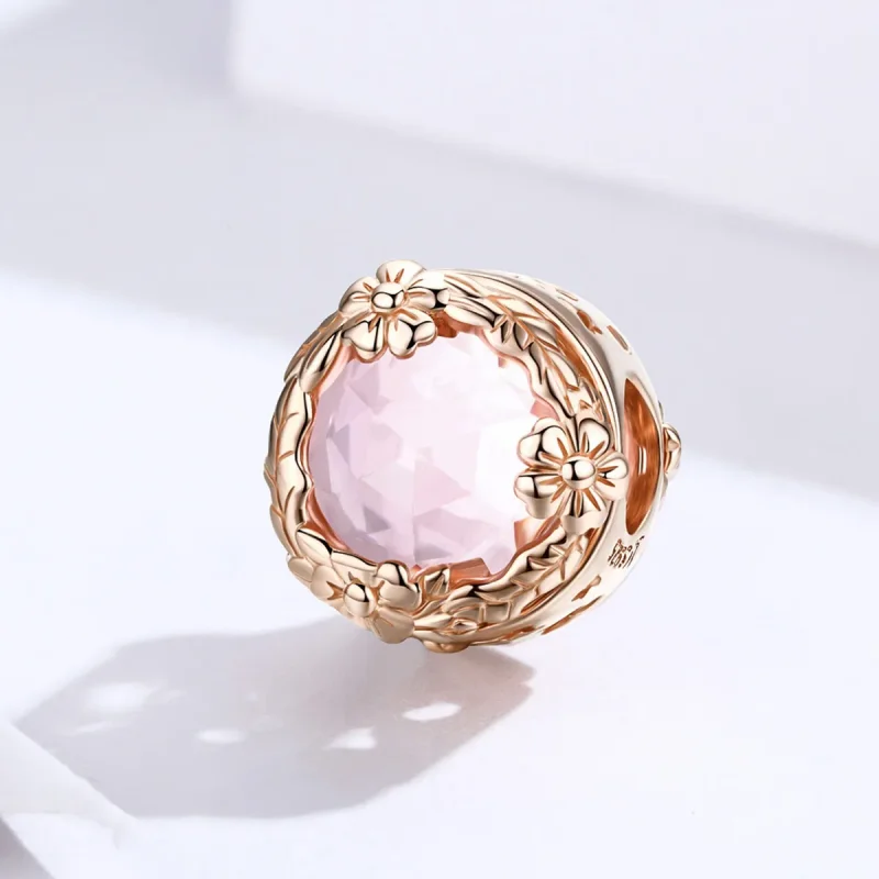 (imagine pentru) Talisman Tip Pandora Peisaj de toamnă din aur rose - SCC1258 - Vizualizare 2