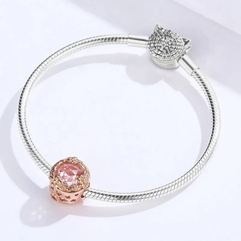 (imagine pentru) Talisman Tip Pandora Peisaj de toamnă din aur rose - SCC1258 - Vizualizare 3