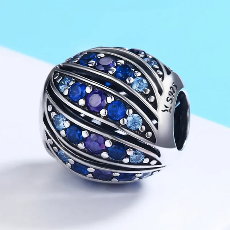 (imagine pentru) Talisman Tip Pandora Pene Finch din argint - SCC472 - Vizualizare 2