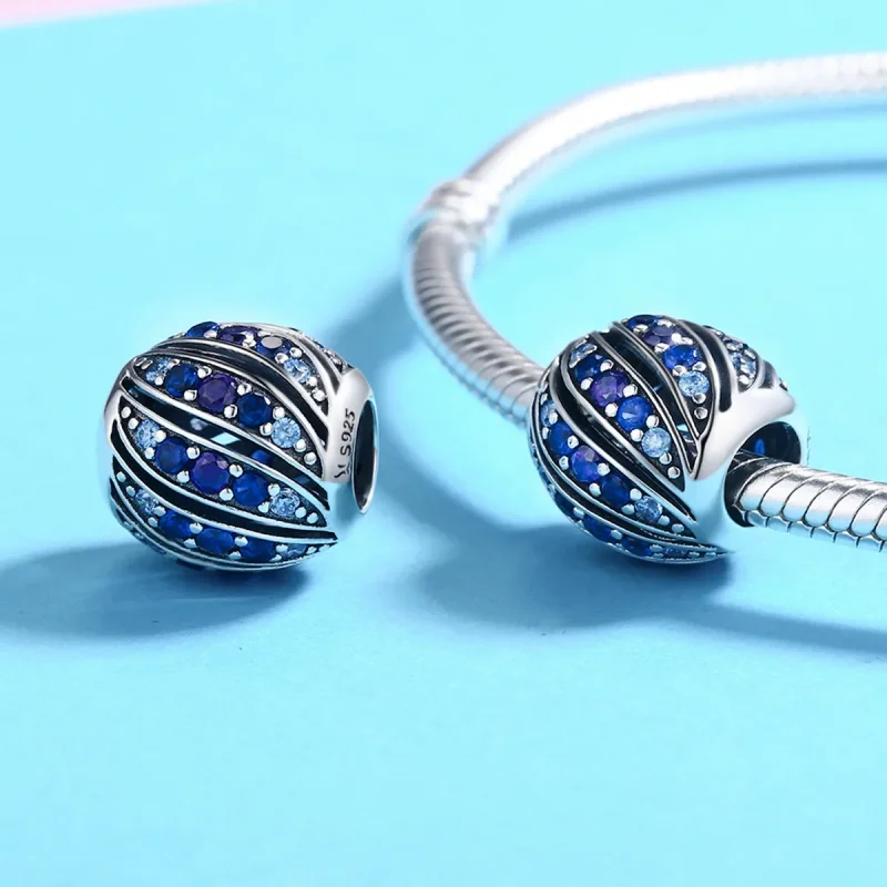 (imagine pentru) Talisman Tip Pandora Pene Finch din argint - SCC472 - Vizualizare 3
