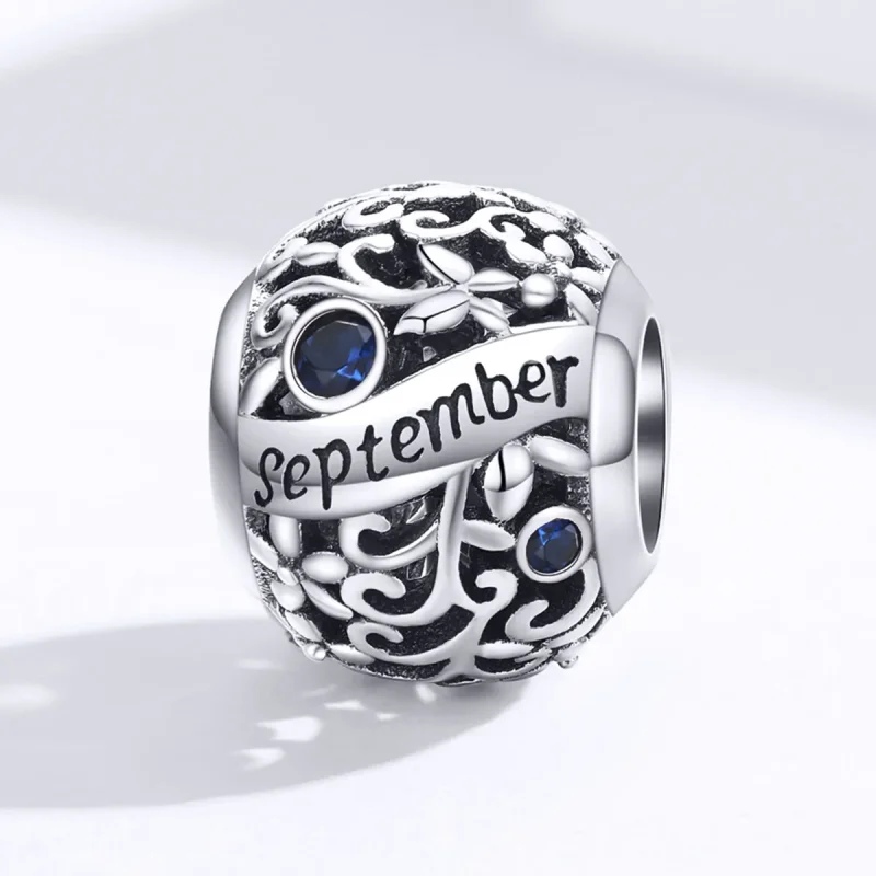 (imagine pentru) Talisman Tip Pandora Piatră de naștere septembrie din argint - SCC1385-9 - Vizualizare 4