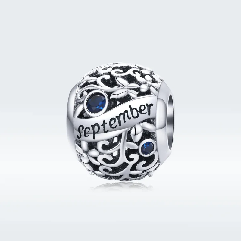 (imagine pentru) Talisman Tip Pandora Piatră de naștere septembrie din argint - SCC1385-9 - Vizualizare 5