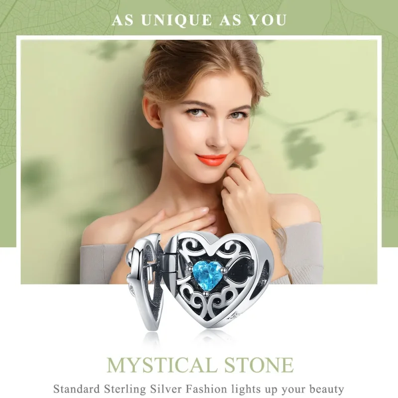 (imagine pentru) Talisman Tip Pandora Piatra Mistică din argint - SCC1053 - Vizualizare 2