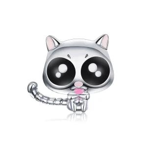(imagine pentru) Talisman Tip Pandora Pisica Lucky Kitty din argint - BSC055
