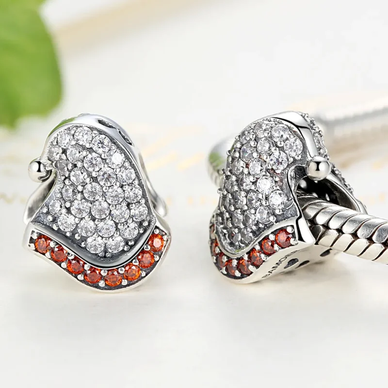 (imagine pentru) Talisman Tip Pandora Pălărie de Crăciun din argint - SCC071 - Vizualizare 2