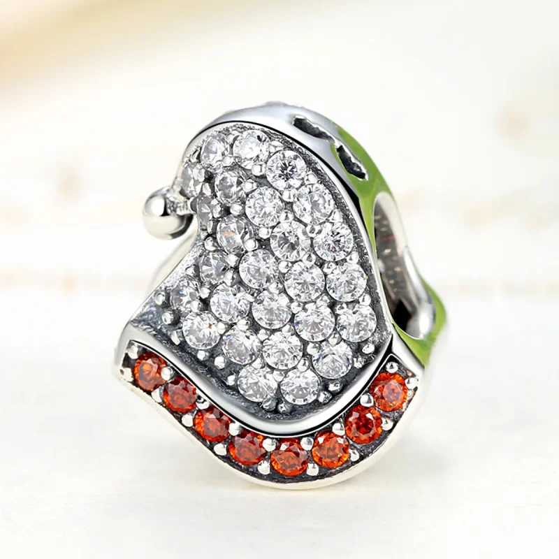 (imagine pentru) Talisman Tip Pandora Pălărie de Crăciun din argint - SCC071 - Vizualizare 3