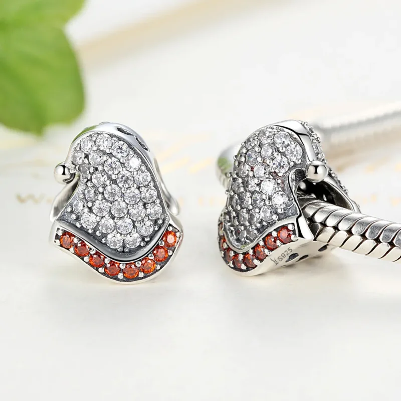 (imagine pentru) Talisman Tip Pandora Pălărie de Crăciun din argint - SCC071 - Vizualizare 4