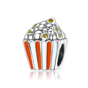 (imagine pentru) Talisman Tip Pandora Popcorn colorat din argint - SCC1596