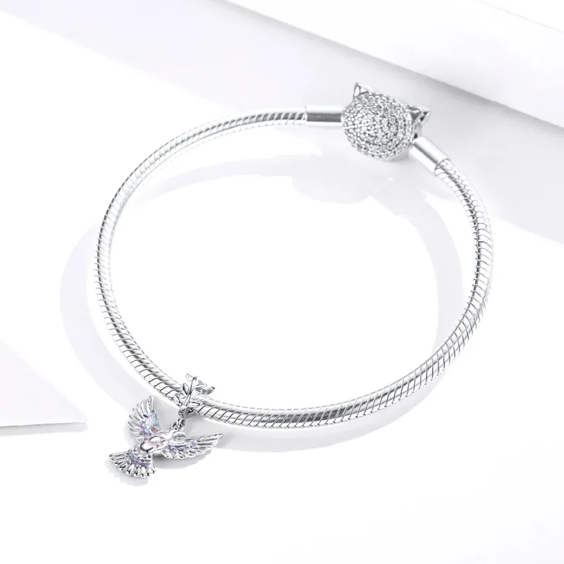 (imagine pentru) Talisman Tip Pandora Porumbelul Păcii din argint - BSC295 - Vizualizare 3