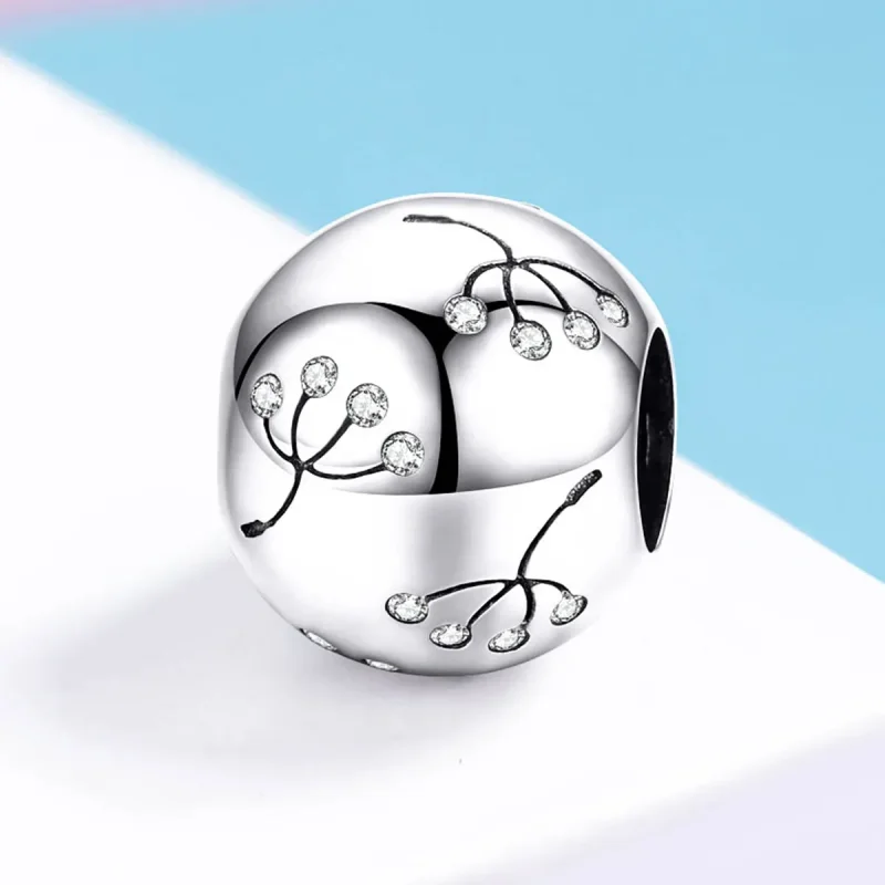 (imagine pentru) Talisman Tip Pandora Păpădie din argint - BSC053 - Vizualizare 2