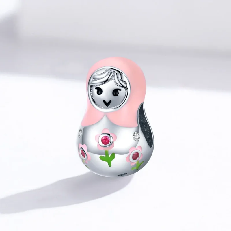 (imagine pentru) Talisman Tip Pandora Păpuși rusești din argint - SCC1435 - Vizualizare 2