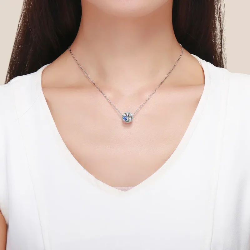 (imagine pentru) Talisman Tip Pandora Păun din argint - BSC037 - Vizualizare 5