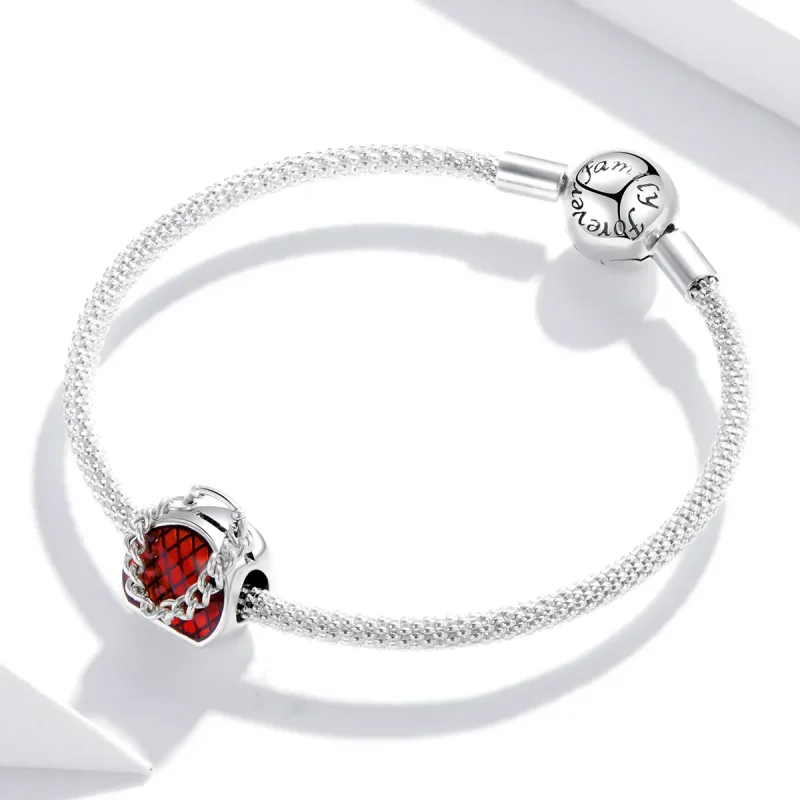 (imagine pentru) Talisman Tip Pandora Pungă din argint - BSC345 - Vizualizare 3
