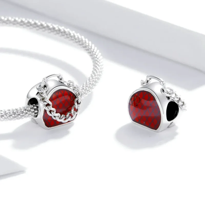 (imagine pentru) Talisman Tip Pandora Pungă din argint - BSC345 - Vizualizare 4