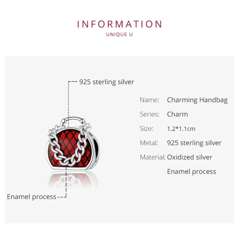(imagine pentru) Talisman Tip Pandora Pungă din argint - BSC345 - Vizualizare 6
