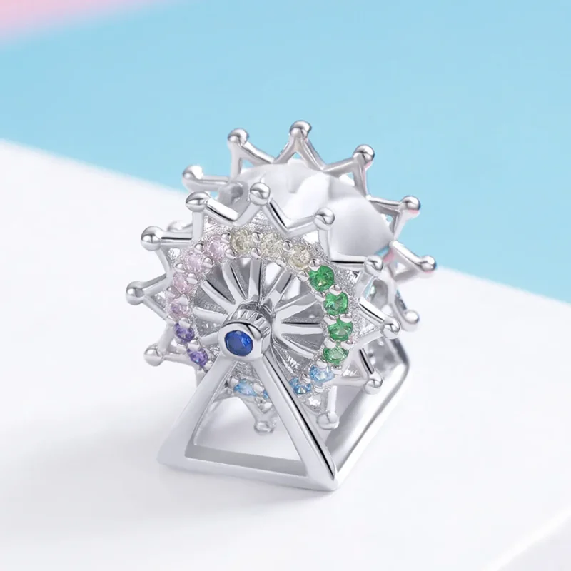 (imagine pentru) Talisman Tip Pandora Roată din argint - SCC1028 - Vizualizare 2