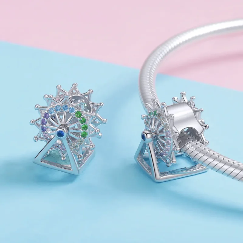 (imagine pentru) Talisman Tip Pandora Roată din argint - SCC1028 - Vizualizare 4