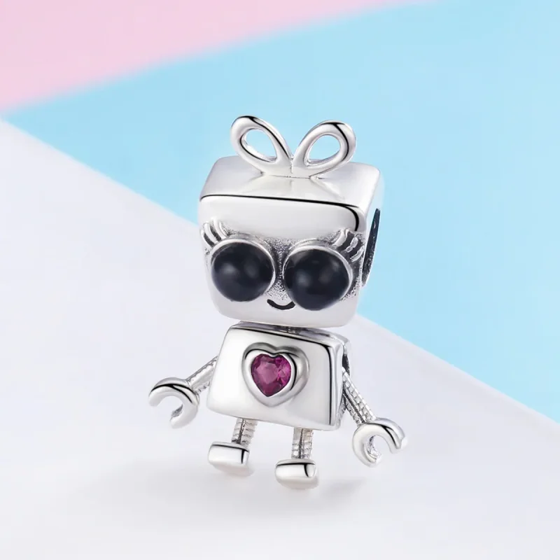 (imagine pentru) Talisman Tip Pandora Robotul Didi din argint - SCC885 - Vizualizare 2