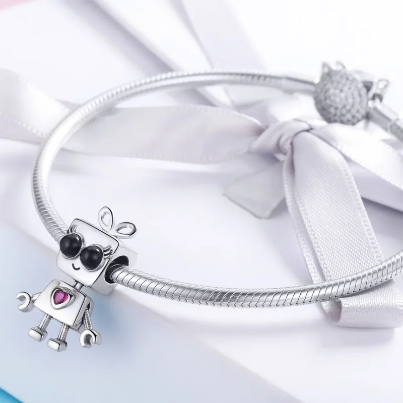 (imagine pentru) Talisman Tip Pandora Robotul Didi din argint - SCC885 - Vizualizare 3