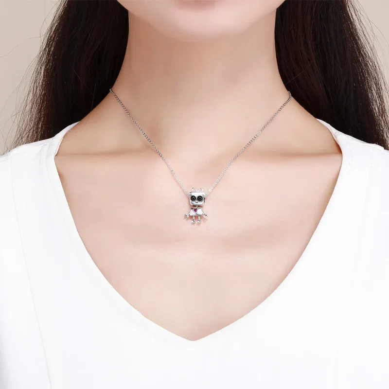 (imagine pentru) Talisman Tip Pandora Robotul Didi din argint - SCC885 - Vizualizare 5