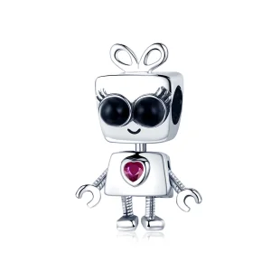 (imagine pentru) Talisman Tip Pandora Robotul Didi din argint - SCC885