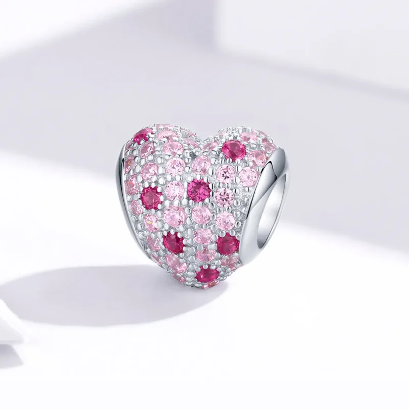 (imagine pentru) Talisman Tip Pandora Romantismul tinerei fete din argint - BSC118 - Vizualizare 2