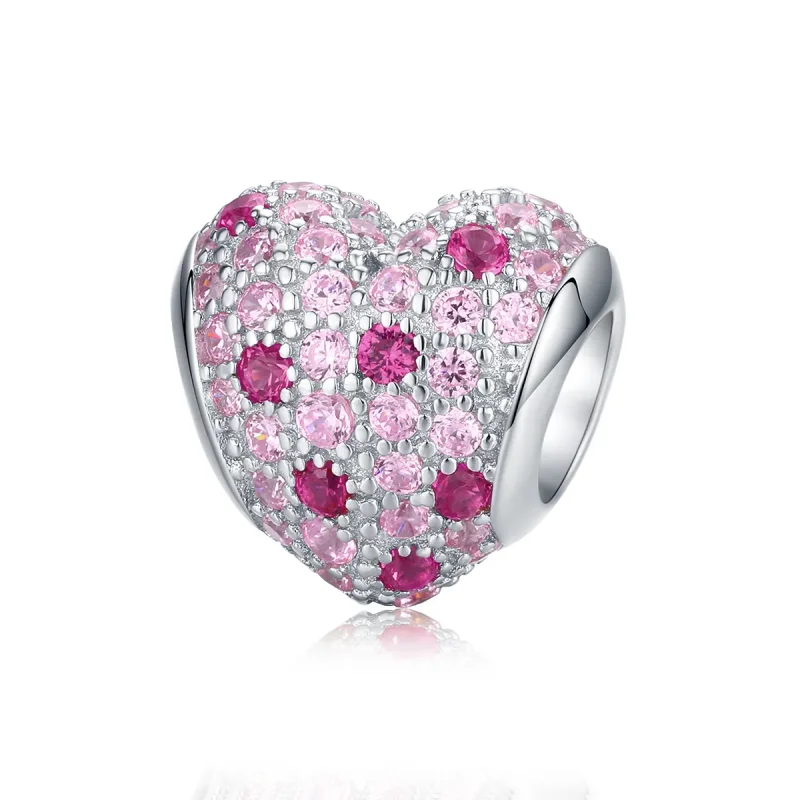 (imagine pentru) Talisman Tip Pandora Romantismul tinerei fete din argint - BSC118 - Vizualizare 5