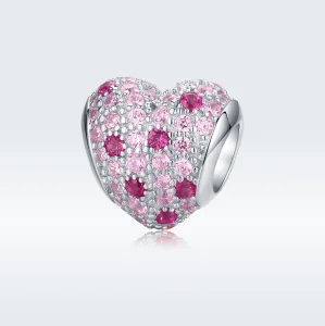 (imagine pentru) Talisman Tip Pandora Romantismul tinerei fete din argint - BSC118