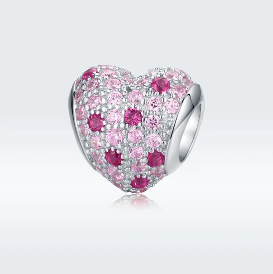 (imagine pentru) Talisman Tip Pandora Romantismul tinerei fete din argint - BSC118