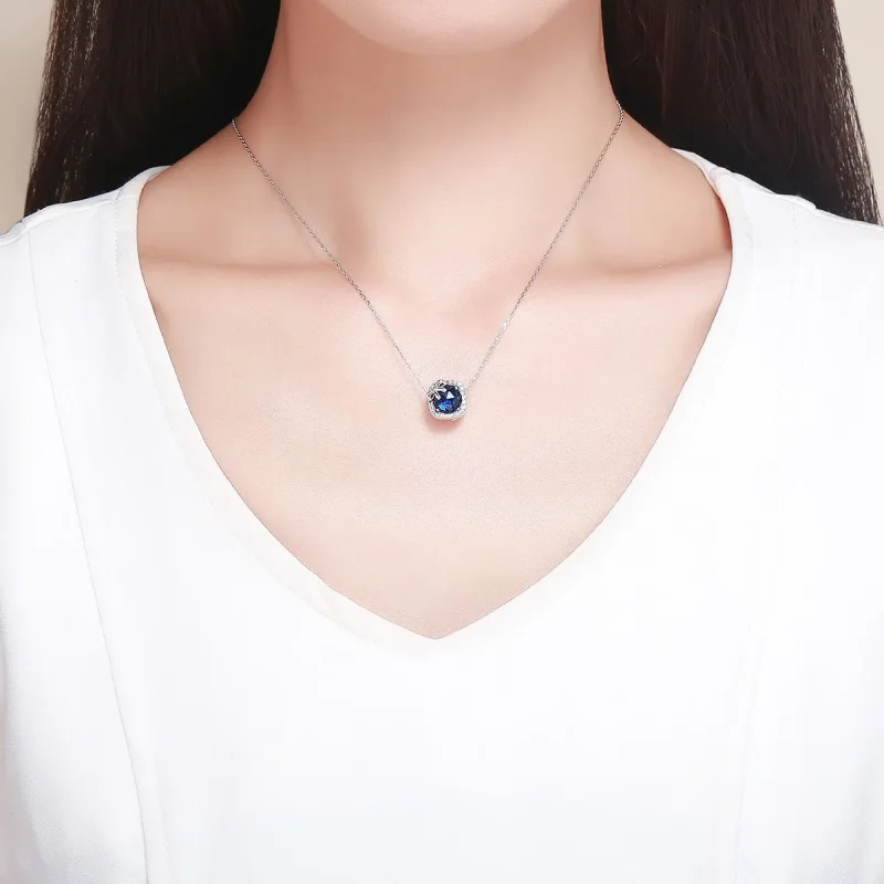 (imagine pentru) Talisman Tip Pandora Safir din argint - SCC1058 - Vizualizare 5