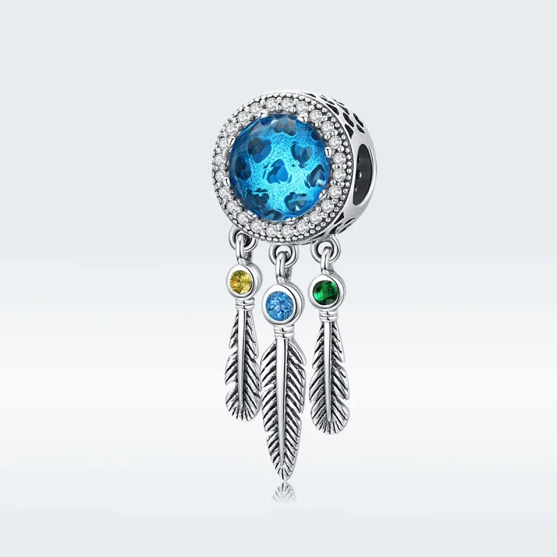 (imagine pentru) Talisman Tip Pandora Safir Dream Catcher din argint - SCC1384 - Vizualizare 5