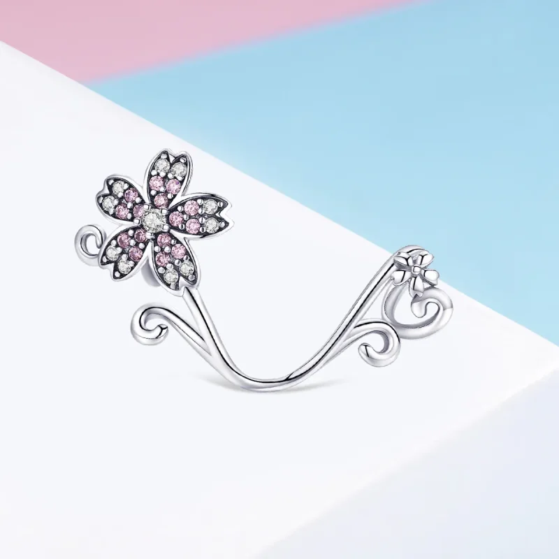 (imagine pentru) Talisman Tip Pandora Sakura din argint - SCC1033 - Vizualizare 2