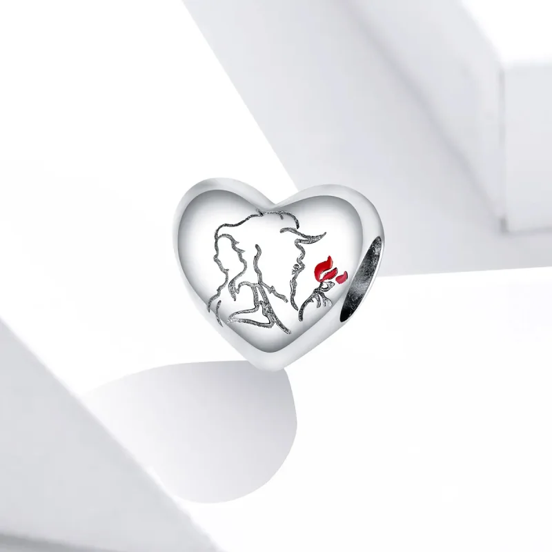 (imagine pentru) Talisman Tip Pandora Schiță de dragoste din argint - BSC321 - Vizualizare 2