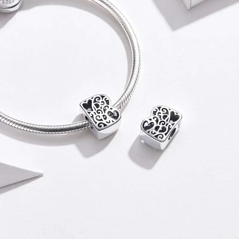 (imagine pentru) Talisman Tip Pandora Scrisoarea magică B din argint - SCC1229-B - Vizualizare 2