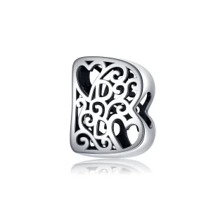 (imagine pentru) Talisman Tip Pandora Scrisoarea magică B din argint - SCC1229-B