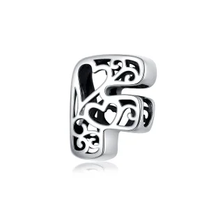 (imagine pentru) Talisman Tip Pandora Scrisoarea magică F din argint - SCC1229-F